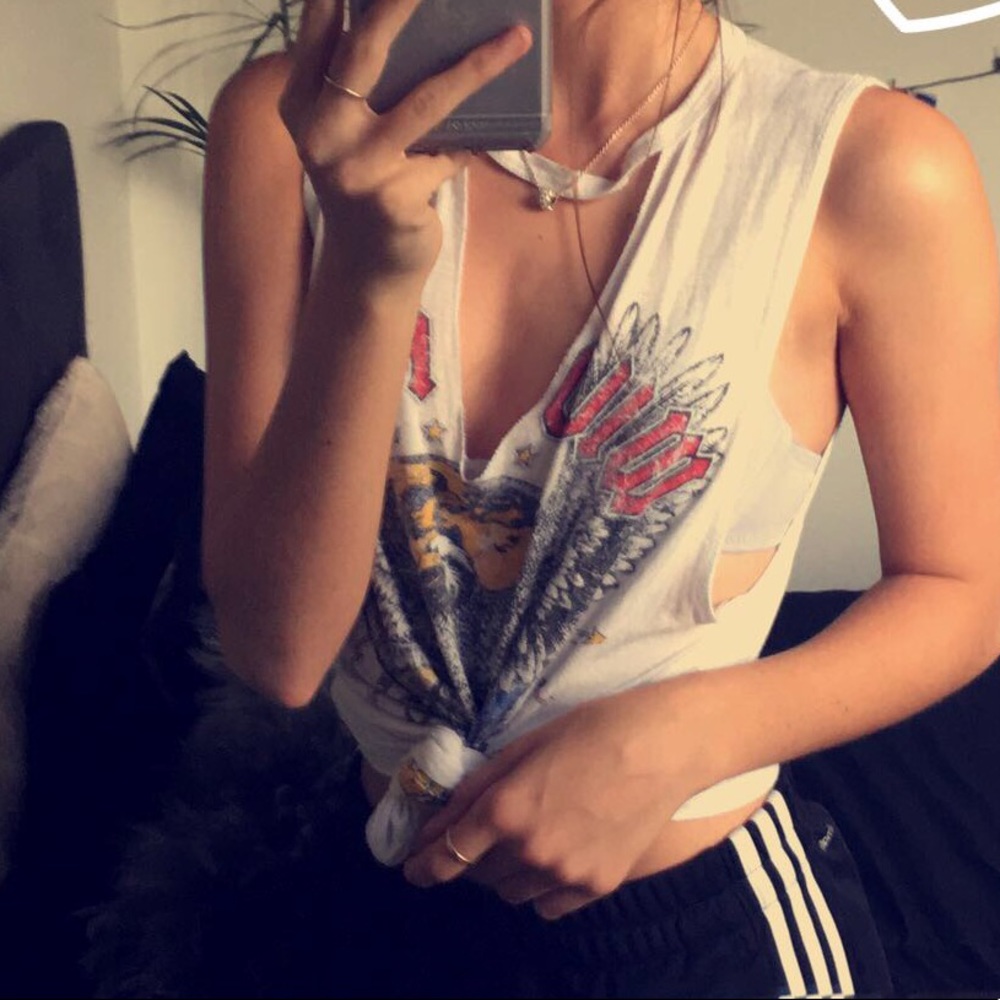 V neck tank top